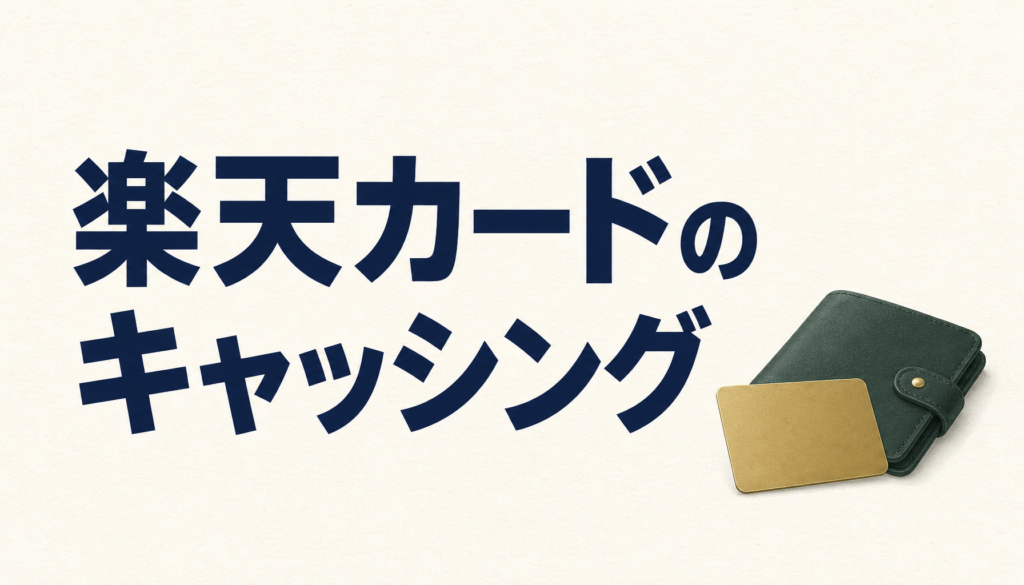 楽天カードのキャッシングは国内外での出費時に簡単に利用できて便利！