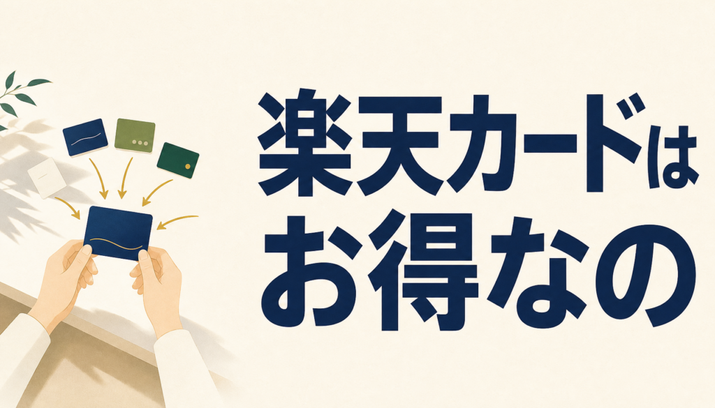 楽天カードはお得なの？お得な理由とお得な使い方