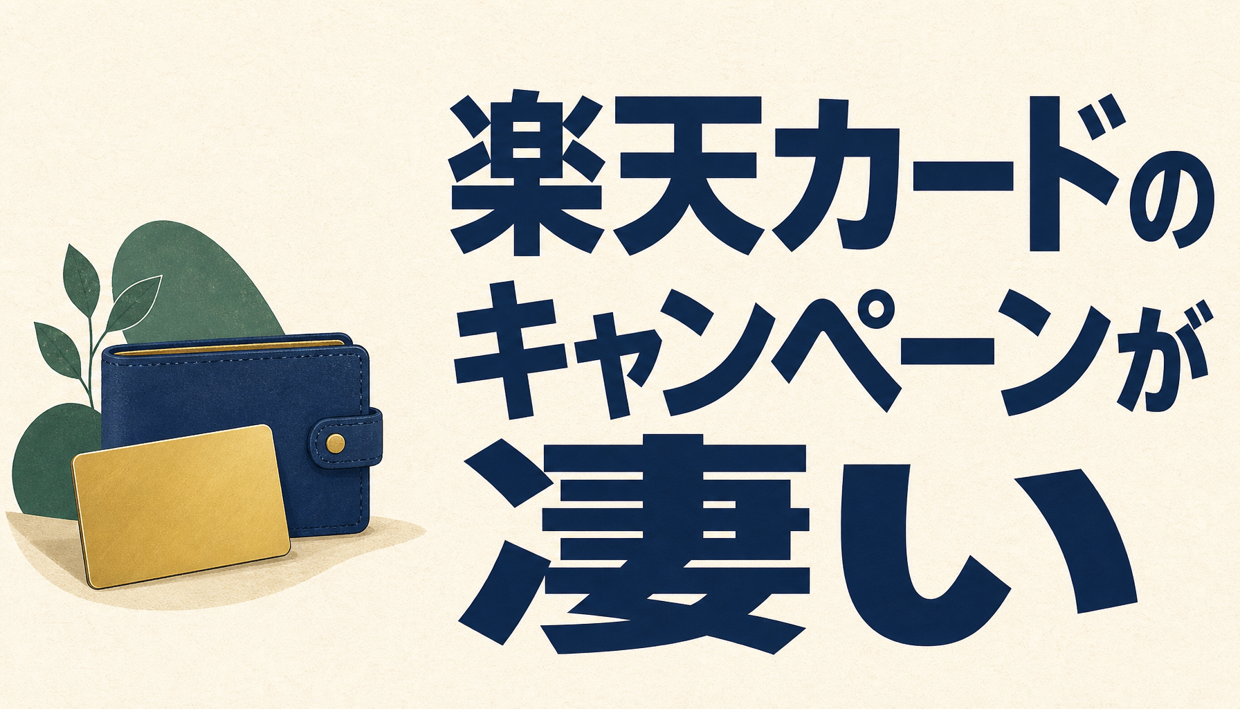 楽天カードのキャンペーンが…凄まじすぎる