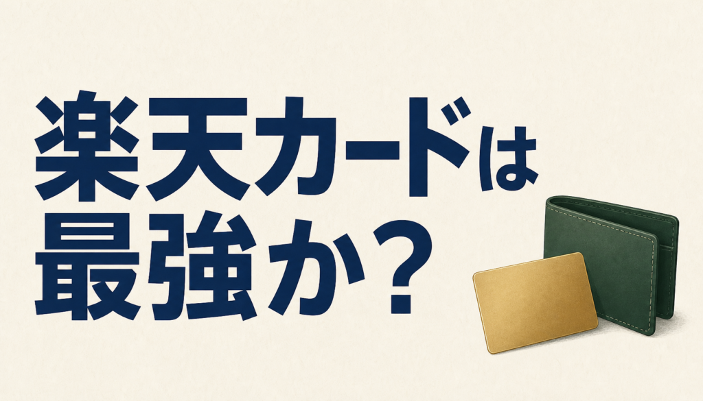 楽天カードは本当に最強なのか？メリットと注意点を整理
