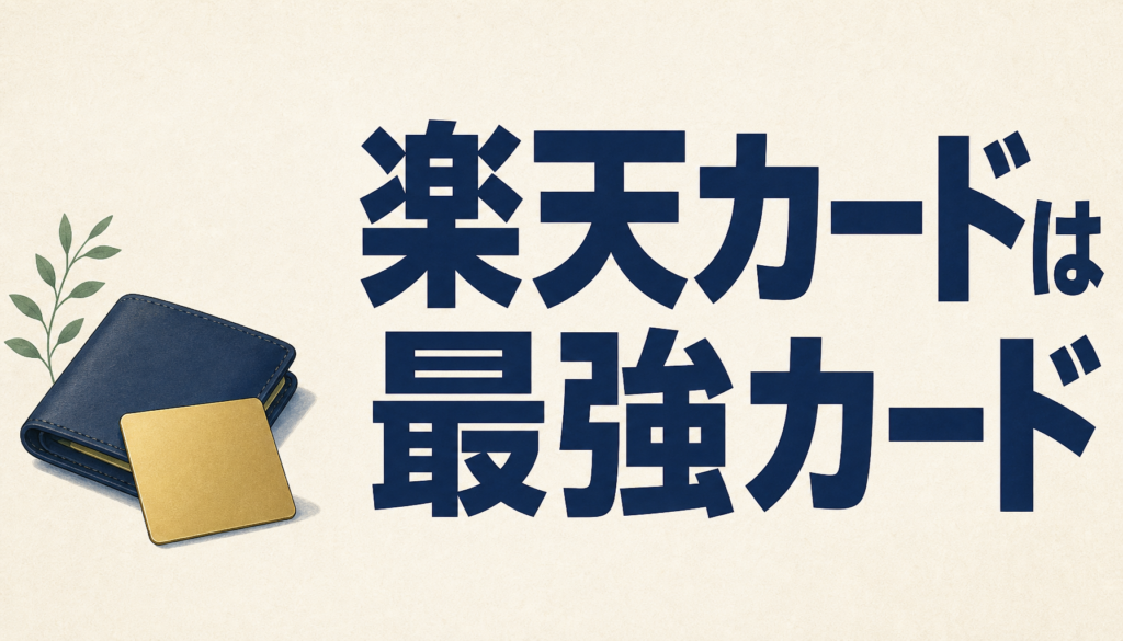 楽天カードは最強カード！楽天会員なら持つべきマストアイテム！