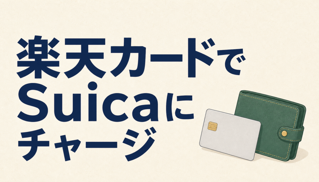 楽天カードでSuicaにチャージしてポイントを取りこぼさない方法