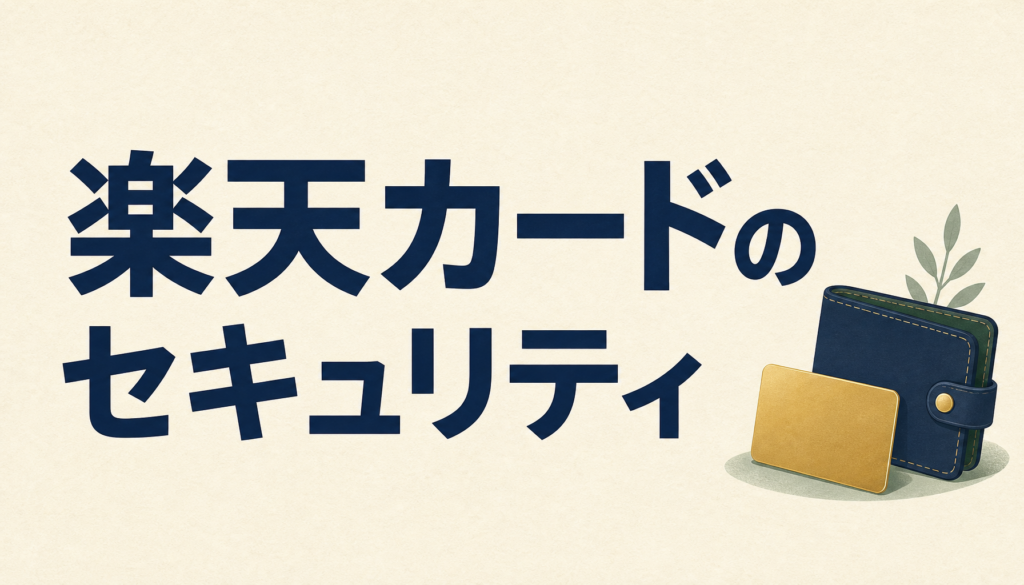 楽天カードのセキュリティサービスはかなり充実している。安心度は高い。