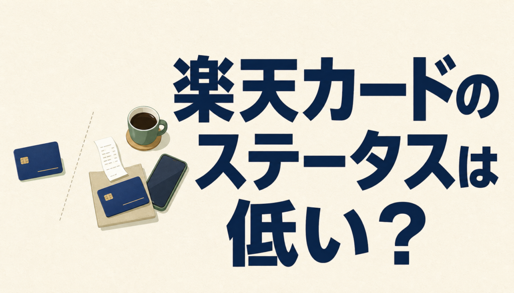 楽天カードのステータスは低い？多くの人に選ばれている理由