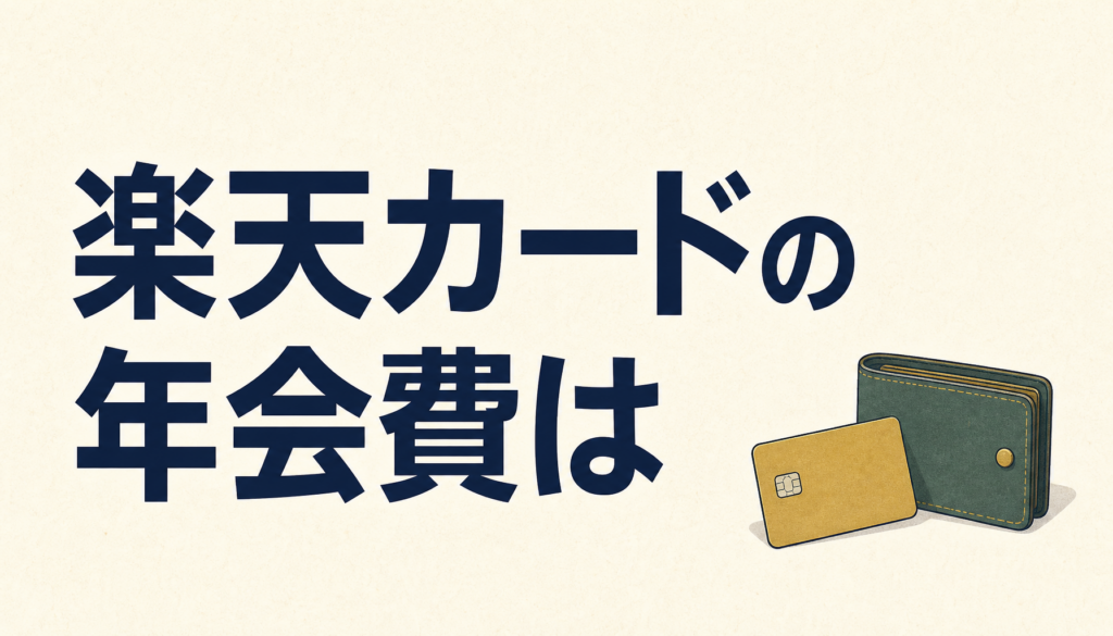 楽天カードの年会費は？年会費無料のカードと有料のカードで何が違うのか