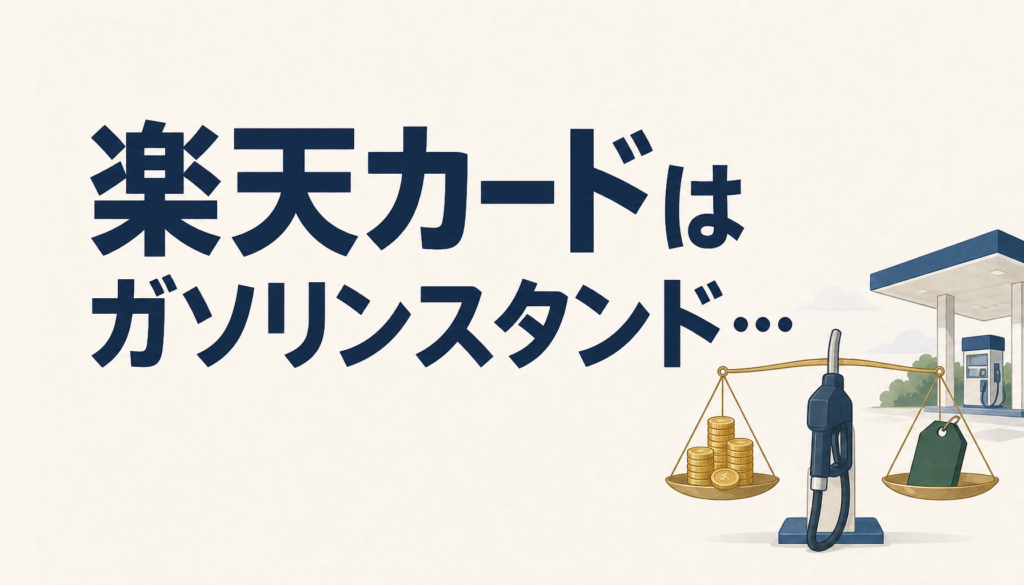 楽天カードはガソリンスタンドでどれだけお得？賢い使い方