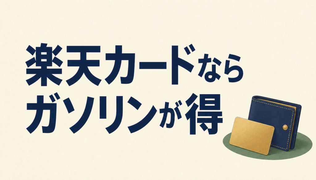 楽天カードならガソリンが激トクに！出光カードよりも？