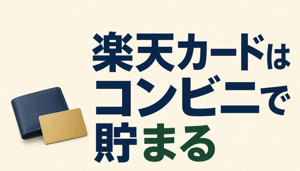 楽天カードはコンビニでポイントがメチャたまる！6％超も戻ってくる？！