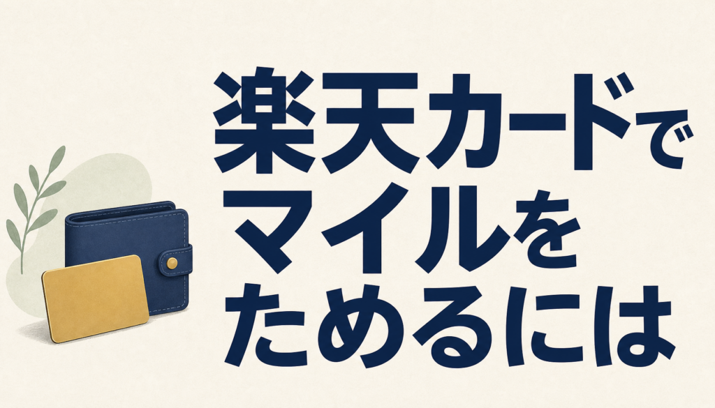 楽天カードでマイルをためるには？交換の仕組みと注意点をまとめました