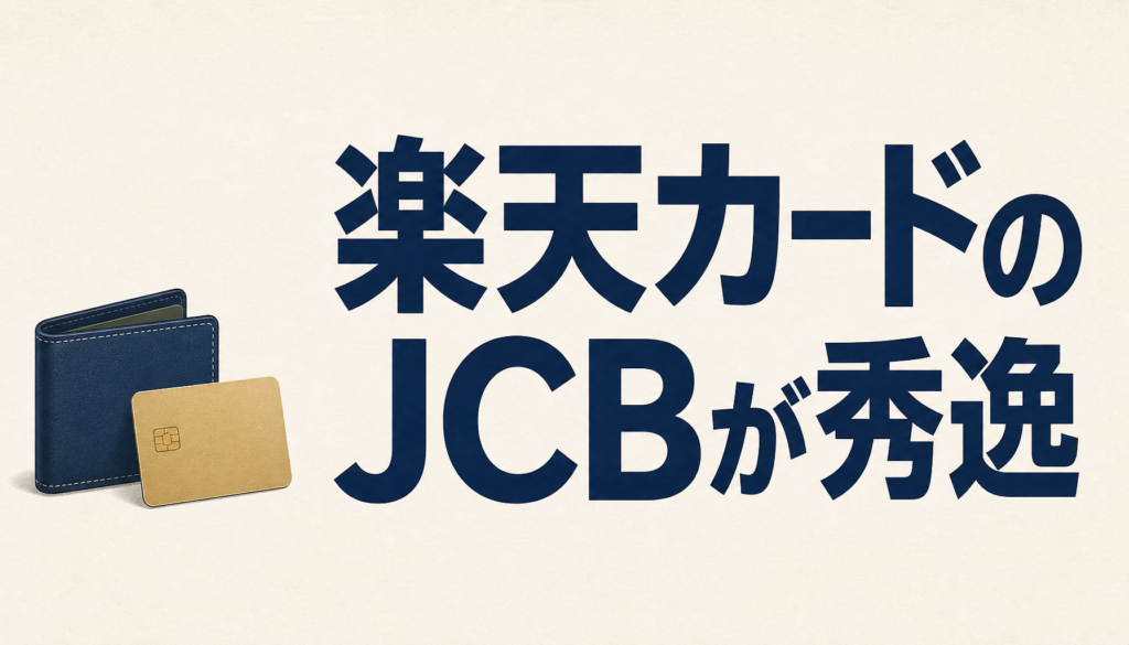 楽天カードのJCBにするメリットが秀逸。VISAからも変更OK！ 人気のJCB CARD Wよりもイイかも！