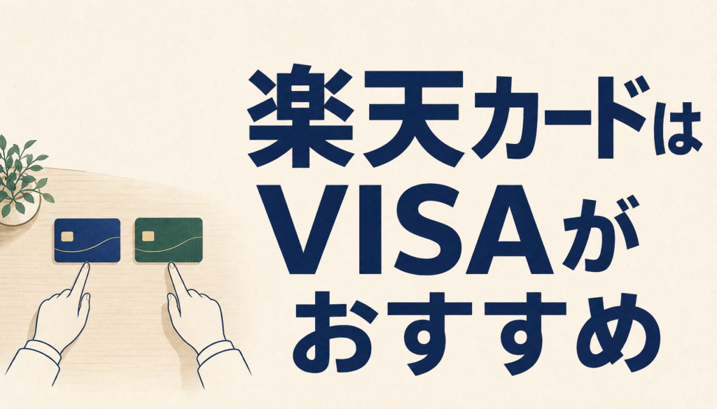 楽天カードはVISAがおすすめ｜初めてのクレジットカードにも向いている理由