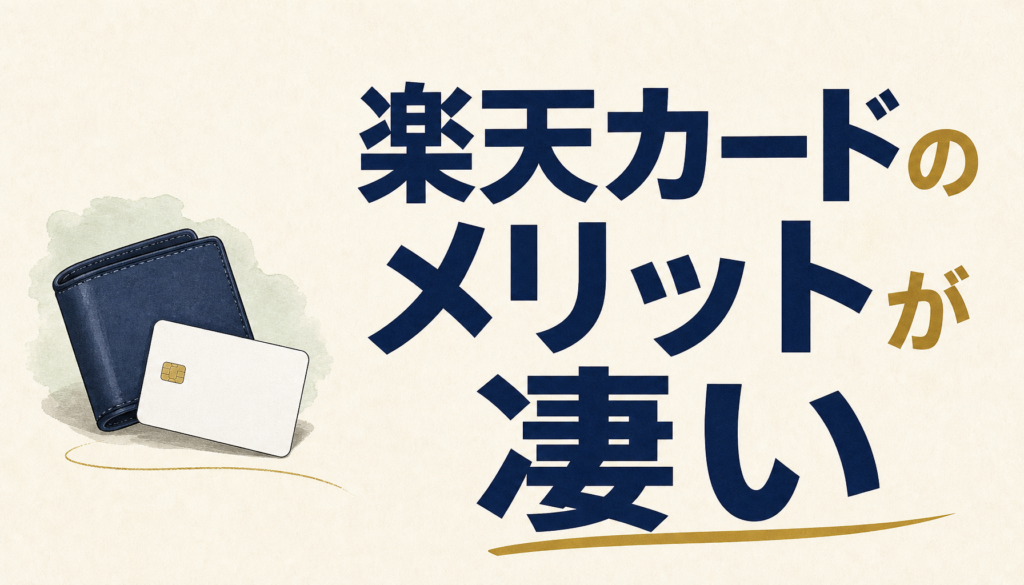 楽天カードのメリットが凄まじすぎて衝撃を受けてるんだが・・・