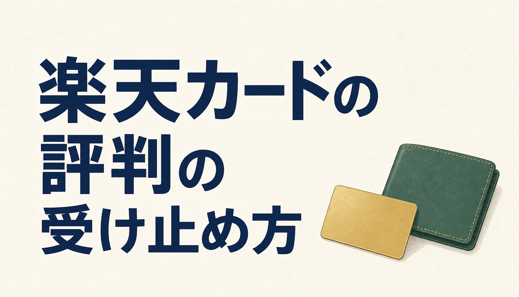 楽天カードの評判は?評判の受け止め方は?評判は大切な情報源だけど扱い方を間違えてはいけない!