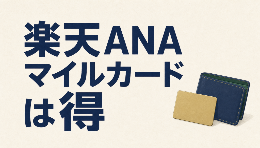 楽天ANAマイレージクラブカードはおトク？メリット・デメリットは？