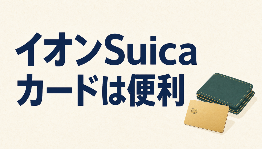 イオンSuicaカードはオートチャージOK！「たまに」JRに乗るイオンユーザーの最強便利カードだ！