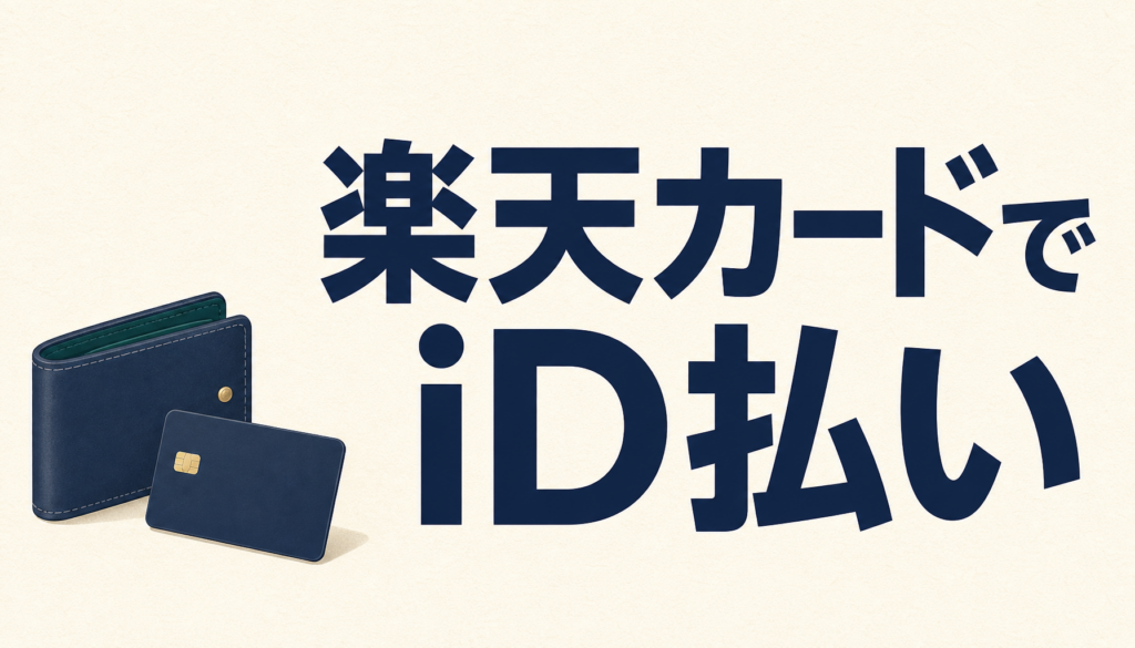 楽天カードでiD払いは使える？楽天カードで使える電子マネーと楽天ユーザーIDについて