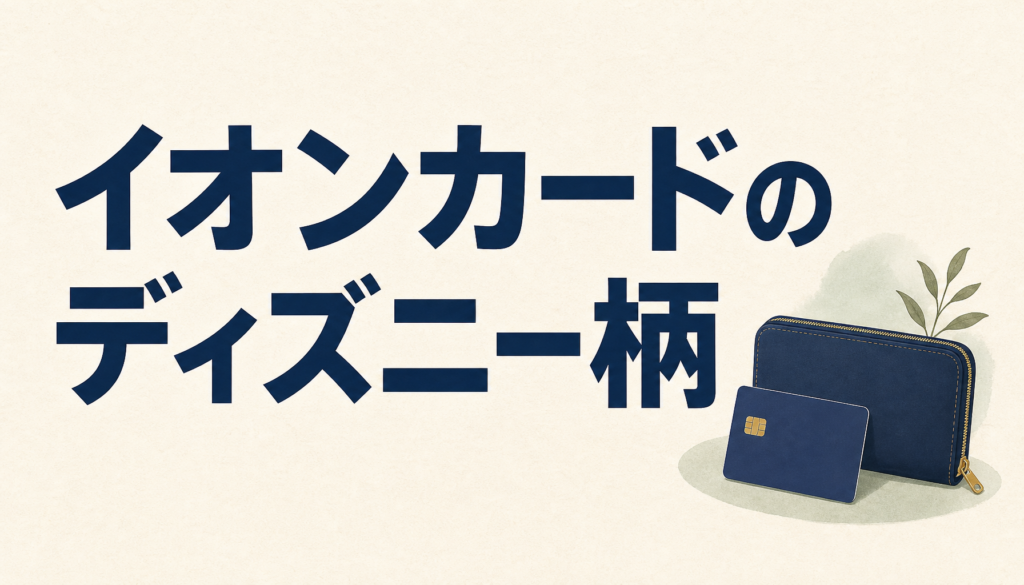 イオンカードでディズニーざんまい。ミッキーマウスデザインがかわい過ぎて悶絶