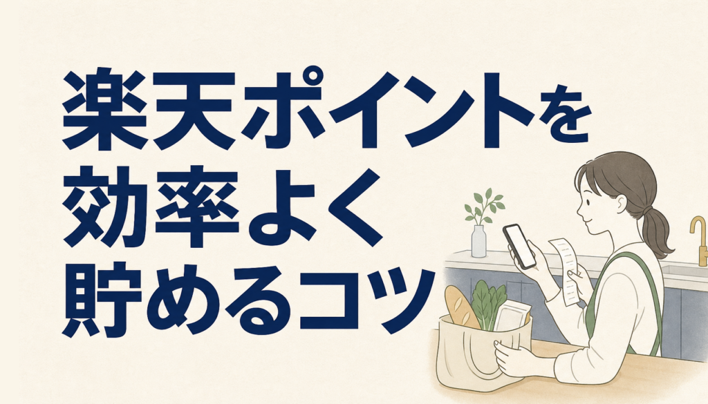 楽天ポイントを効率よく貯めるコツ