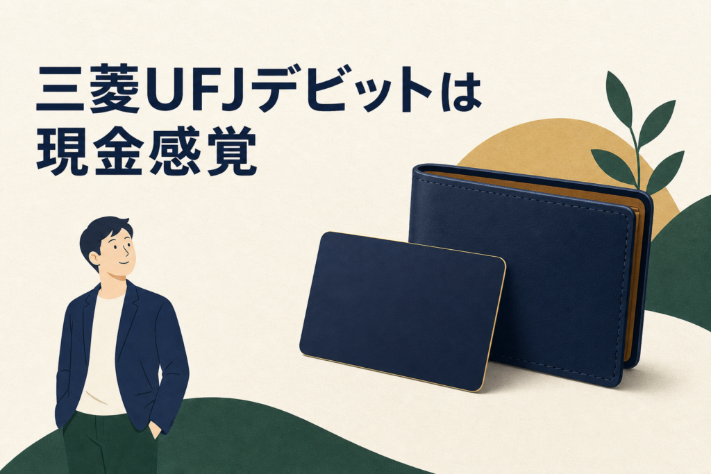 三菱UFJデビットは使い過ぎる心配がない、現金感覚の安心カード!