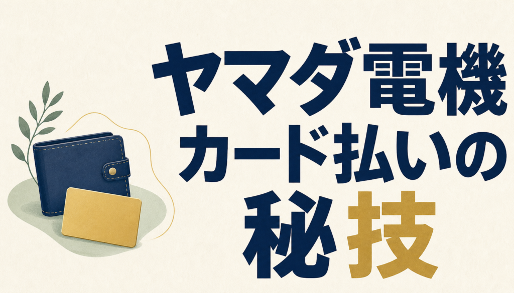 ヤマダ電機カード払いの秘技！あなたが損しない為の、たった1つの方法
