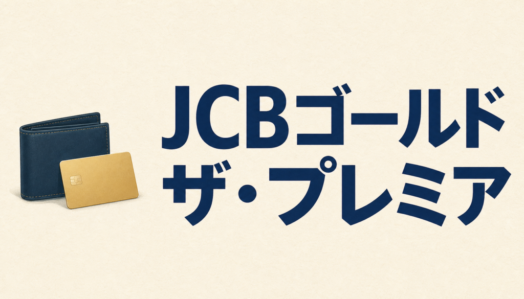 JCBゴールド ザ・プレミアは仰天コスパの準プラチナカードだ