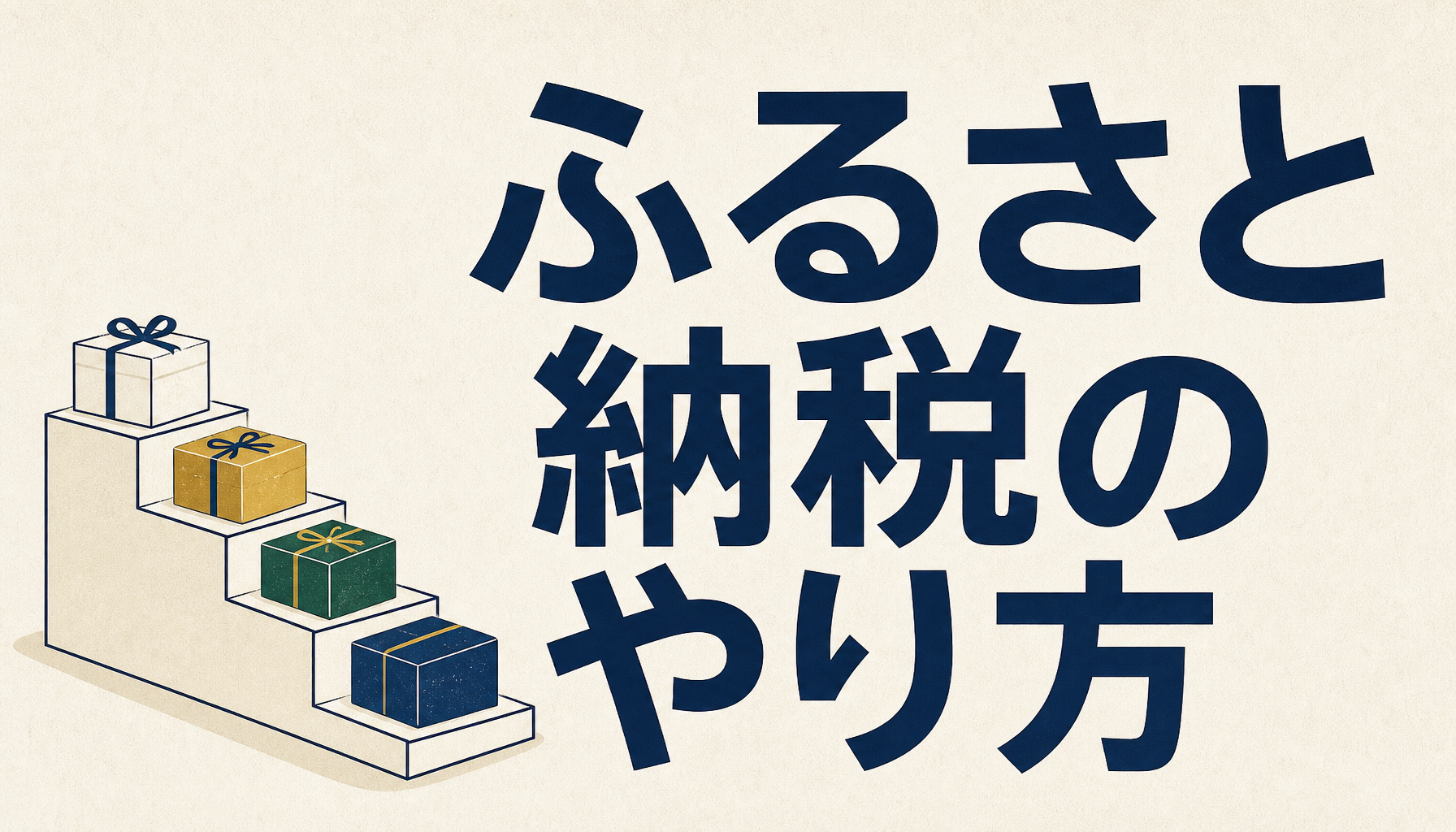 ふるさと納税のやり方|初めての人向けに手順を4ステップで整理