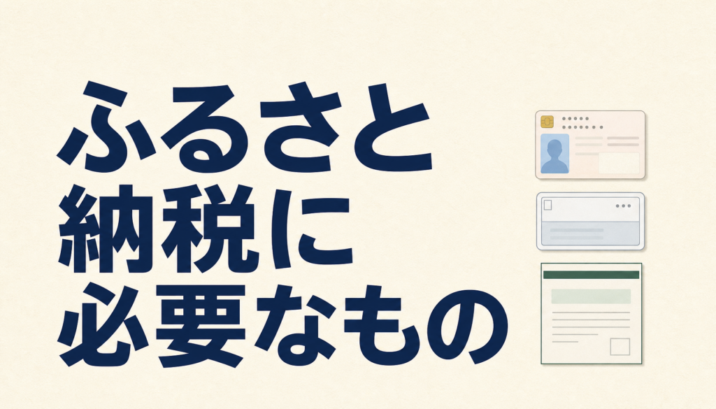 ふるさと納税に必要なもの｜マイナンバーと本人確認書類の組み合わせ3パターン
