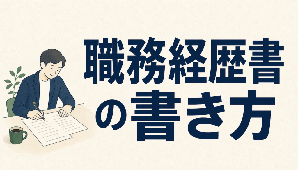 職務経歴書の書き方｜初めて・未経験でも棚卸しと翻訳の2工程で書けます