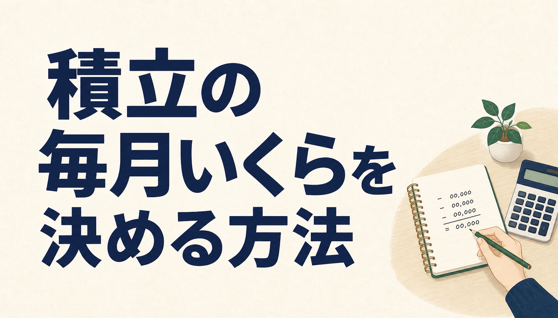 積立の毎月いくらを決める方法｜平均額ではなく家計の引き算で上限を出す手順