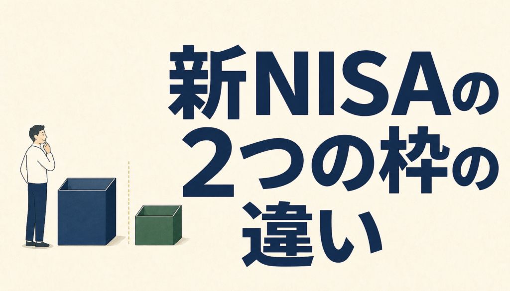新NISAの2つの枠の違い｜つみたて投資枠と成長投資枠の対象商品と使い方