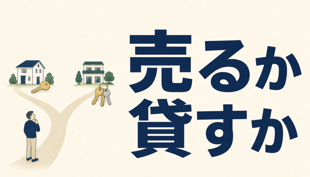 相続した実家は売るか貸すか｜比べる前に片づける2つの順番と、貸すと閉まる扉