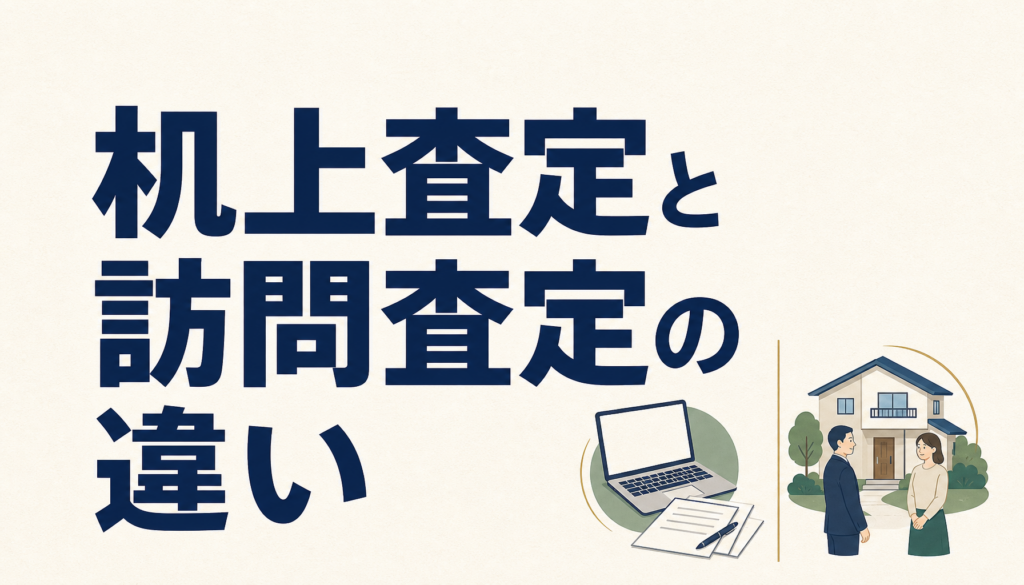 机上査定と訪問査定の違い｜迷ったら机上から、数字を見てから訪問を決める