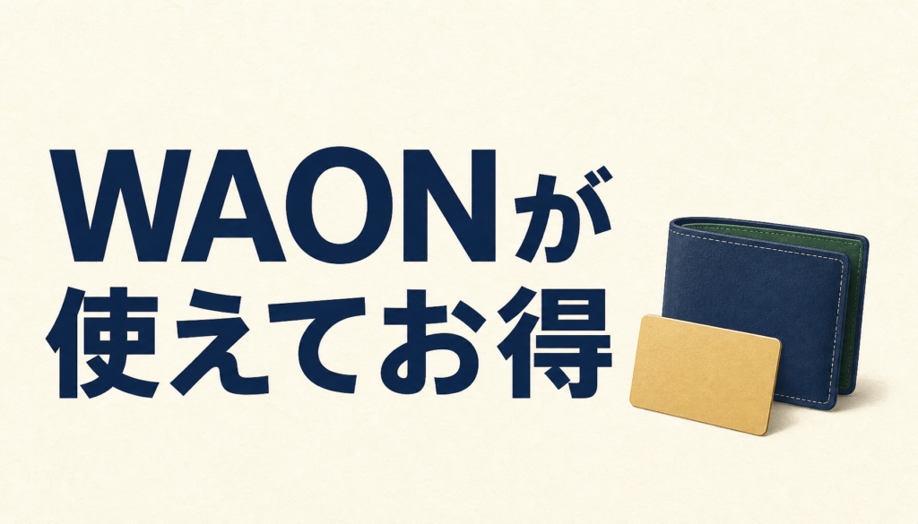 WAONでお得！いろいろな場所で使えてどんどん貯まるWAONを徹底分析！