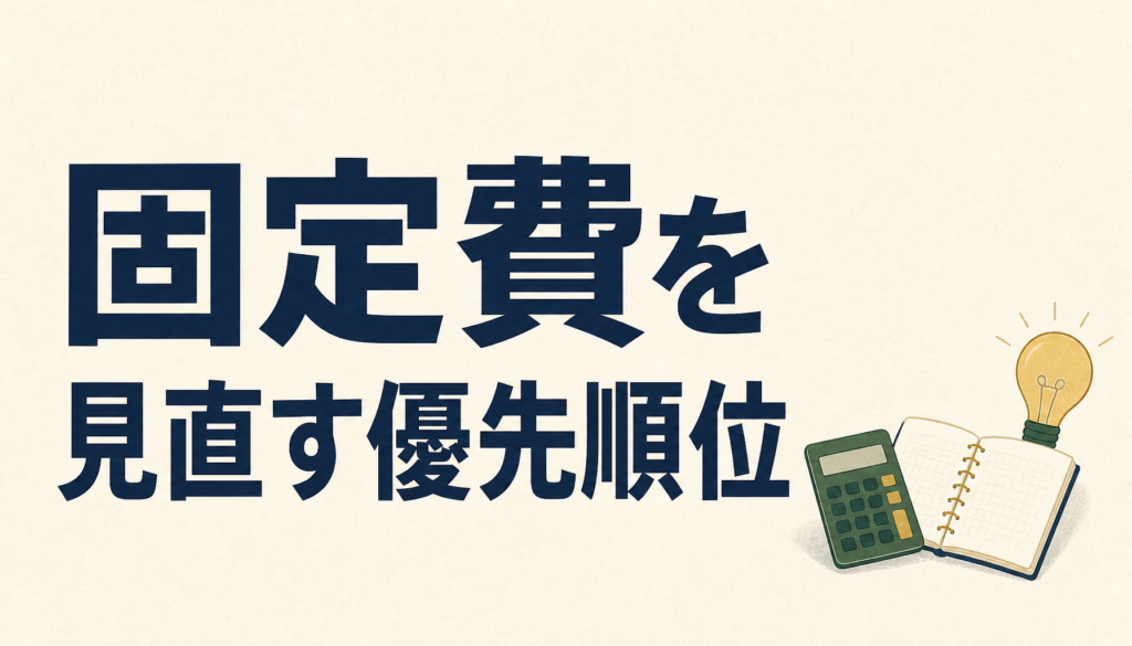 固定費を見直す優先順位｜通信費・電気代・家計簿アプリの3点から始める