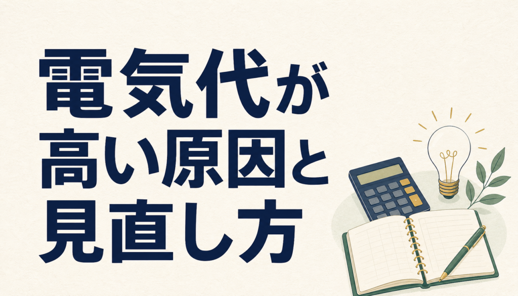 電気代が高い原因と見直すタイミング｜契約プラン・契約アンペアの確認方法