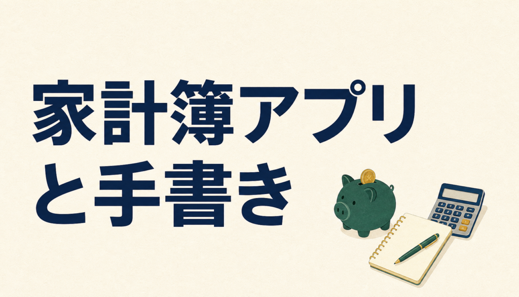 家計簿アプリと手書き、どちらが向いている？