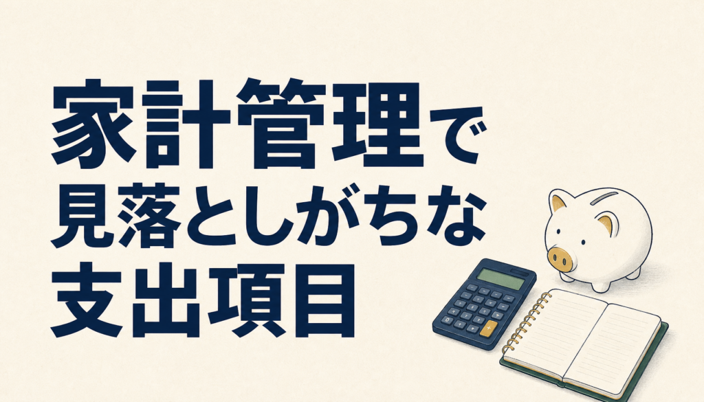 家計管理で見落としがちな支出項目