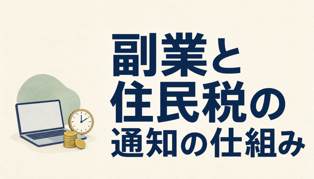 副業と住民税の通知の仕組み｜特別徴収と普通徴収