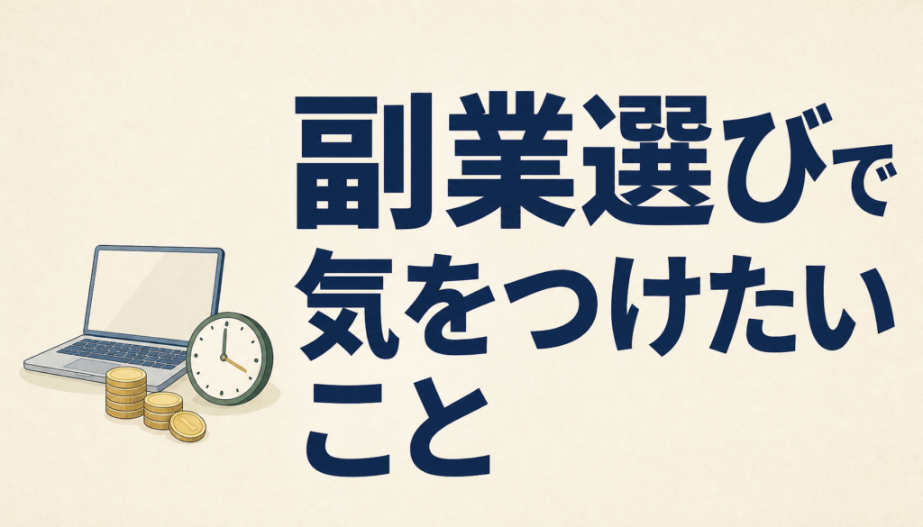 副業選びで気をつけたいこと｜怪しい勧誘の見分け方