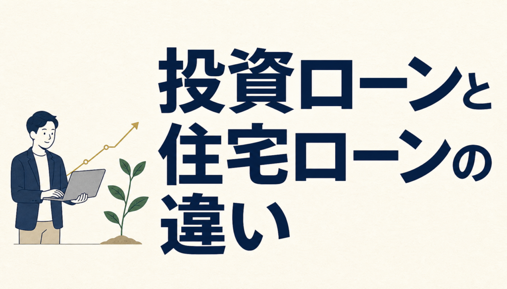 不動産投資ローンと住宅ローンの違い