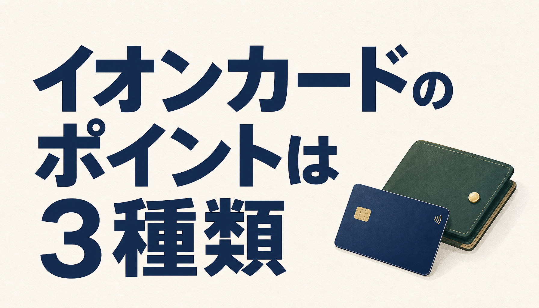 イオンカードのポイントは3種類。特徴や違いを知れば激トク度UP!