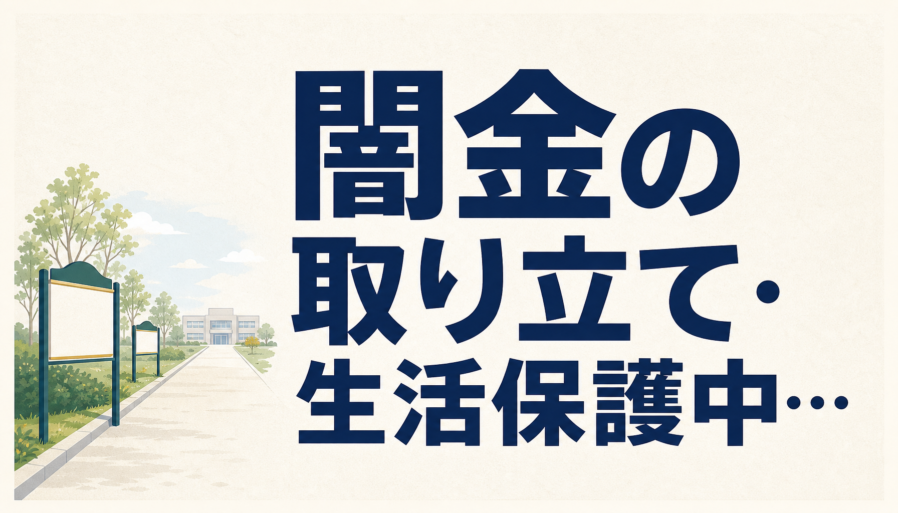 闇金の取り立て・生活保護中の借金は、どこに相談する？ 民間の窓口より先に行く場所