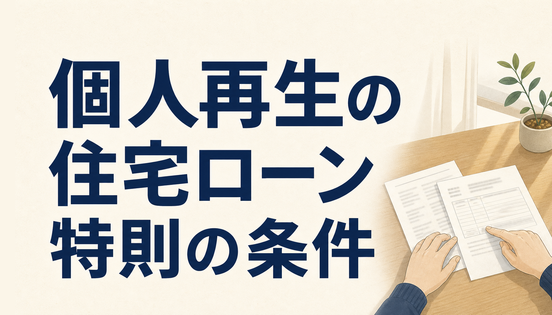 個人再生の住宅ローン特則の条件|使えなくなりやすい3つのケースを先に確認する