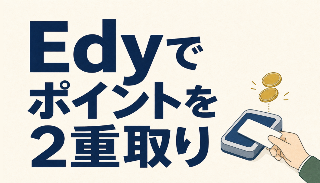楽天カードのEdyでポイントを2重取りする方法