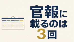 個人再生で官報に載る時期と内容｜3回の掲載と実際に読まれる範囲