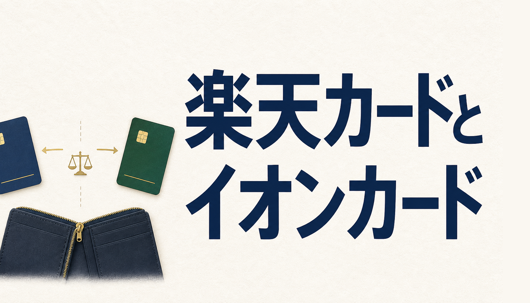 楽天カードとイオンカード、年会費・還元率・保険・審査で比べる
