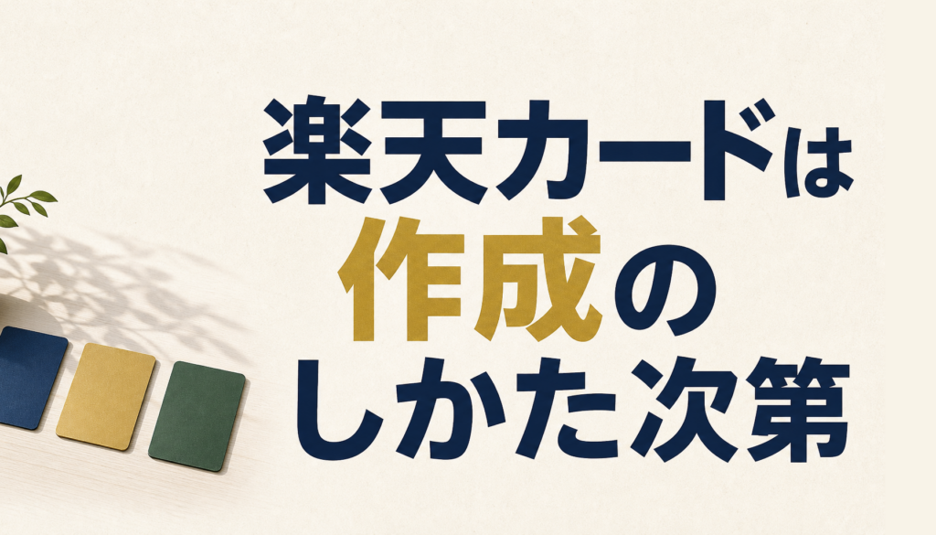 楽天カードは作成のしかた次第でおトク度が変わるって？