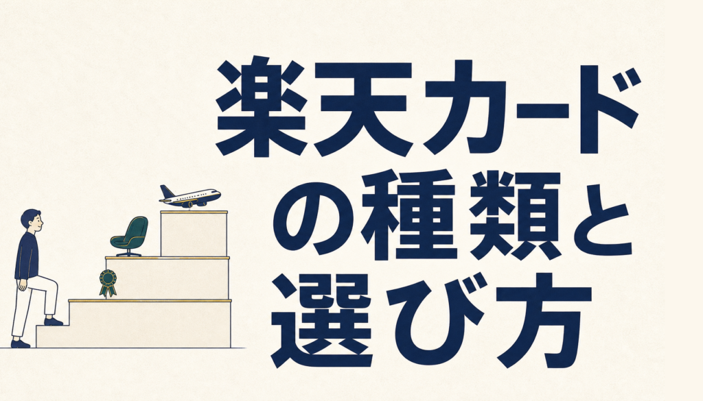 楽天カードの種類と選び方｜迷ったら通常カードから始める