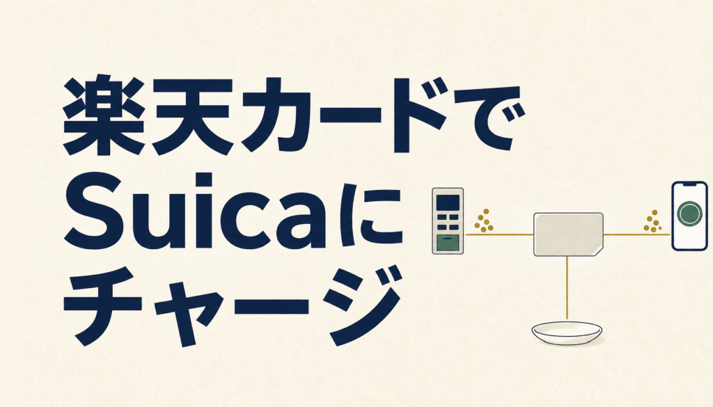 楽天カードでSuicaにチャージしてポイントを取りこぼさない方法
