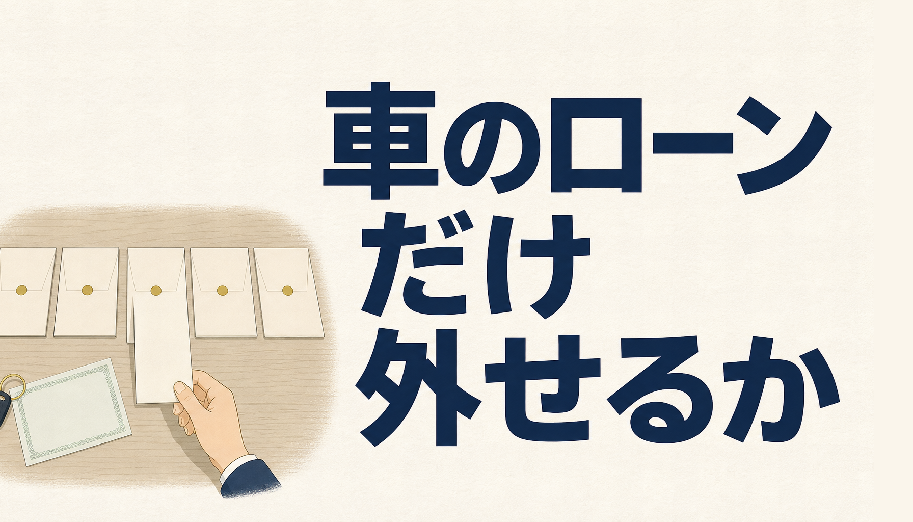 任意整理は借入先を選べる？車のローンだけ外して残す条件
